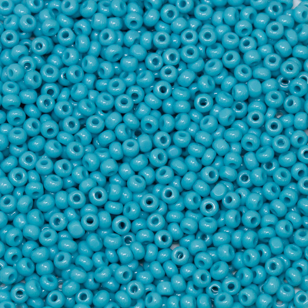 Size 11 True Cuts Seed Beads -- 104 Blue Turquoise