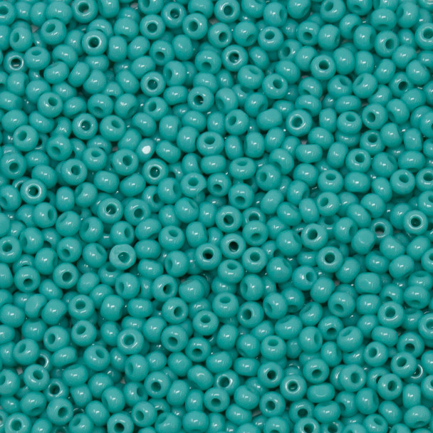 Size 11 True Cuts Seed Beads -- 117 Green Turquoise