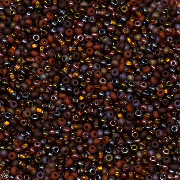 Size 11 Czech Seed Beads -- 1053 Chocolate Mud Pie