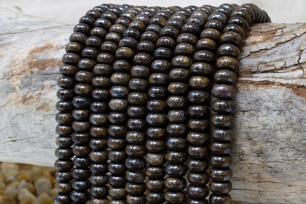 Bronzite Polished 5x8mm Rondelle