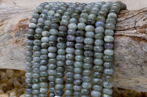 Labradorite Polished 5x8mm Rondelle