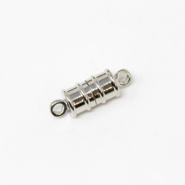 Platinum Plated 17x6mm Magnetic Clasp