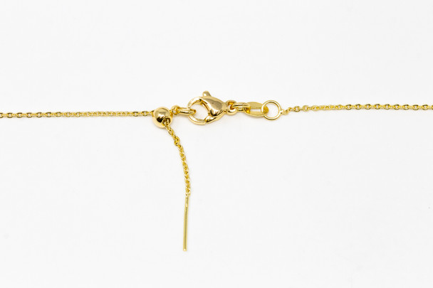 Add a Bead - 14K Gold Plated Anti Tarnish Adjustable 18" Necklace