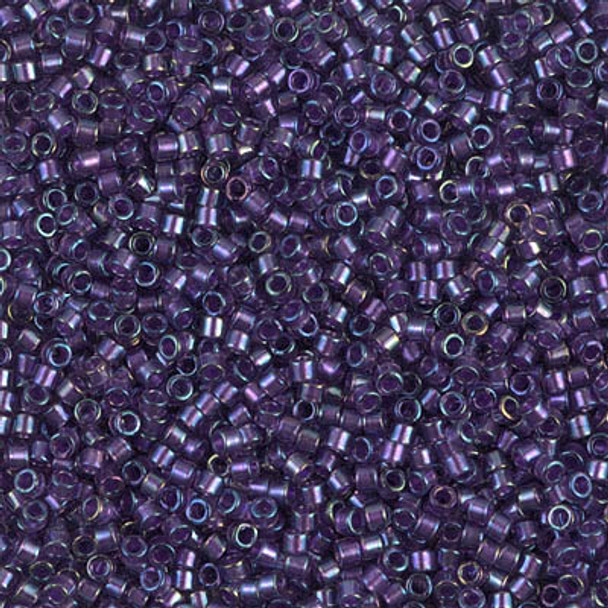 Delicas Size 11 Miyuki Seed Beads -- 1756 Amethyst AB / Sparkling Purple Lined
