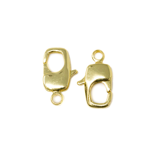 18K Gold Plated 16x9mm Lobster Clasp