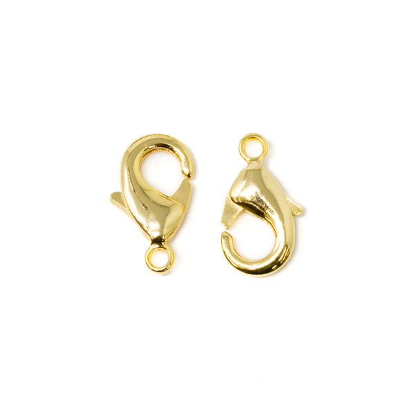Gold Plated 12x7mm Lobster Clasp