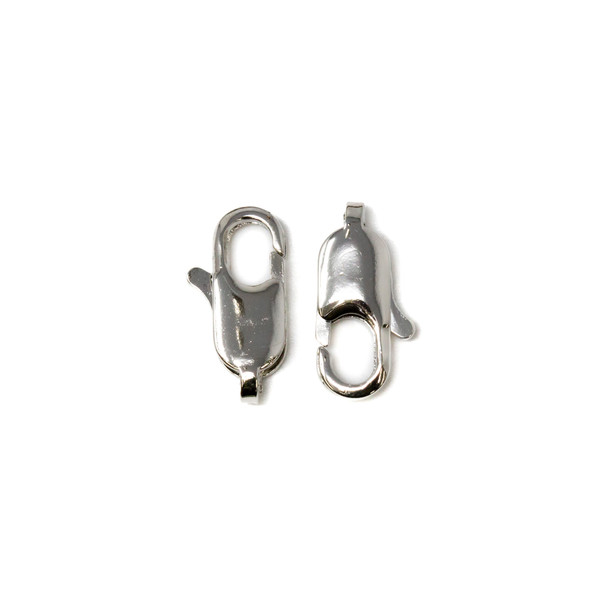 Platinum Plated 12x6mm Lobster Clasp