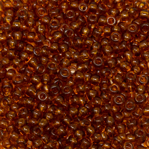 Size 8 Czech Seed Beads -  165 Light Smoke Topaz