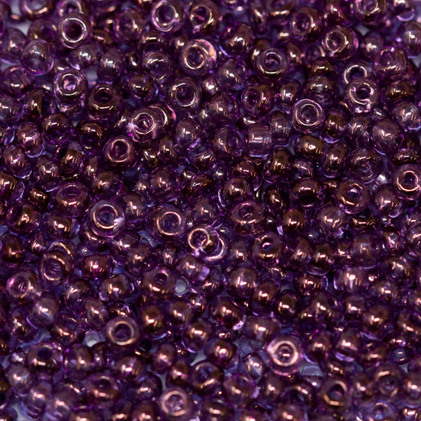 Size 8 Czech Seed Beads -  1063 Amethyst Glow