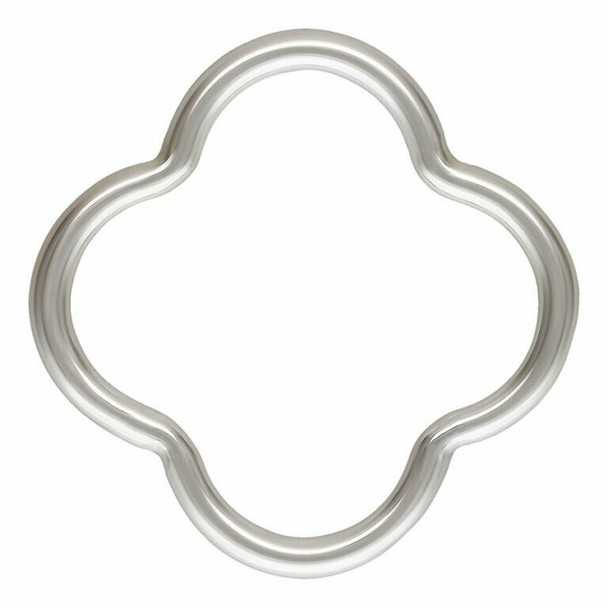 Four Leaf Clover / Quatrefoil Bubble 10mm - Sterling Silver