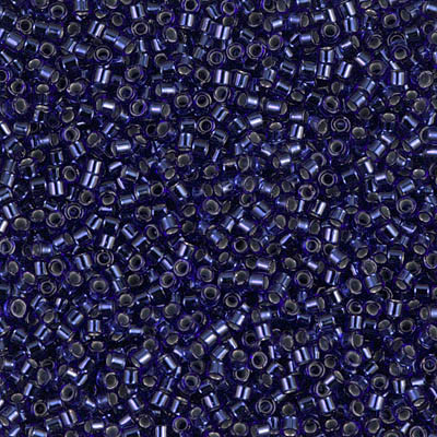 Delicas Size 11 Miyuki Seed Beads -- 183 Montana / Copper Lined