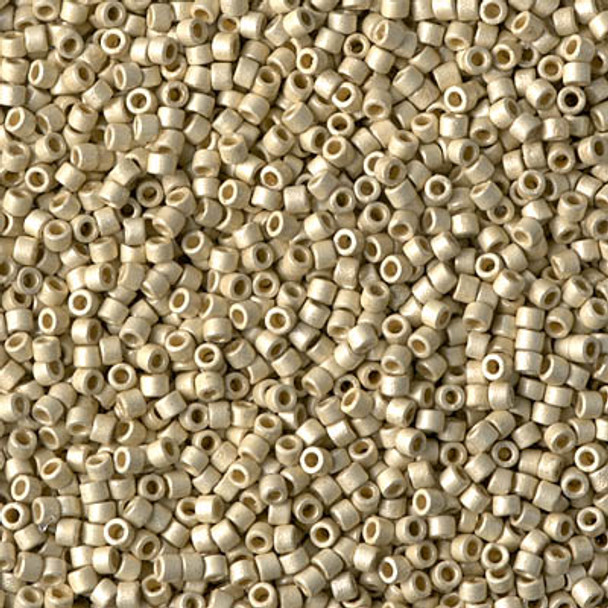 Delicas Size 11 Miyuki Seed Beads -- 1831F Duracoat Galvanized Silver Matte