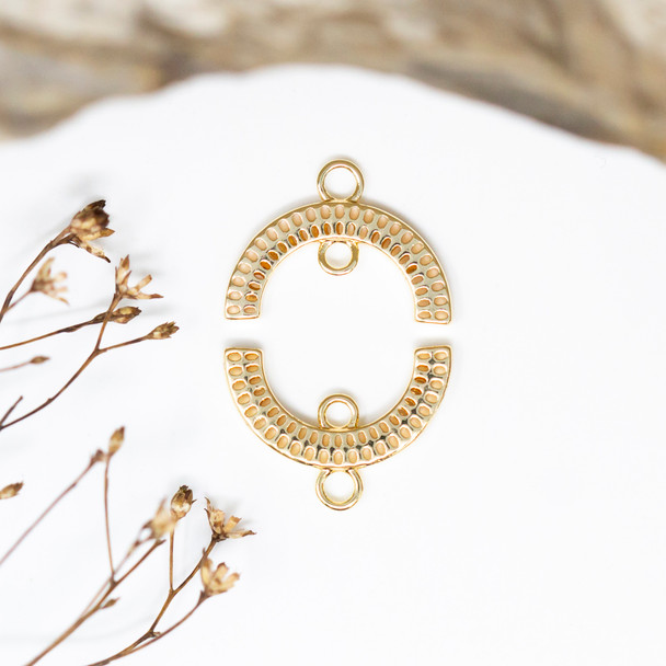 Gold Plated 18x13mm Arch Link