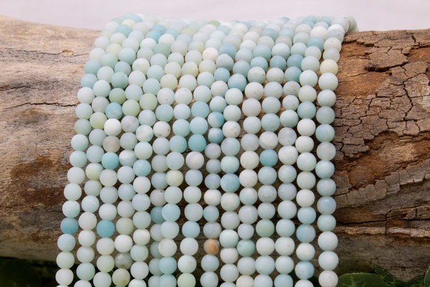 Amazonite Matte 4mm Round