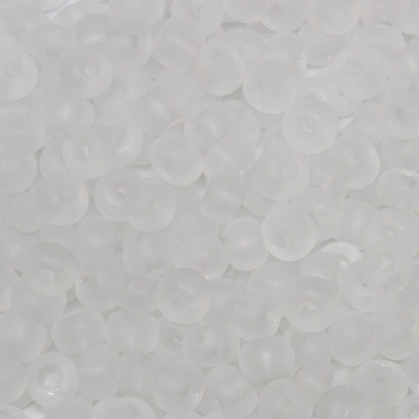 Size 6 Czech Seed Beads -- 126m Crystal Matte