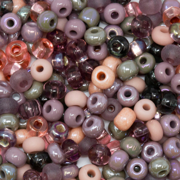 Size 6 Czech Seed Beads -- 1164 Mauve Whispers