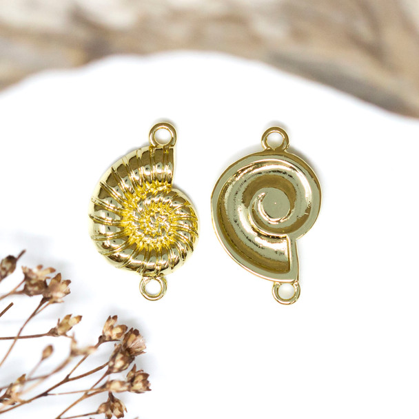 18K Gold Plated 20x12.5mm Nautilus Link