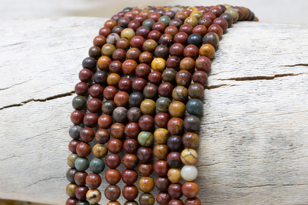 Red Creek Jasper Polished 4mm Round