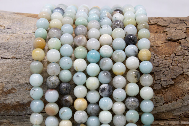 Amazonite Multi Color Polished 6mm Round