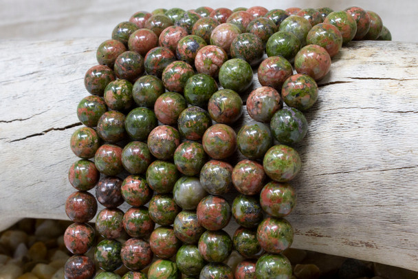 Unakite Polished 10mm Round