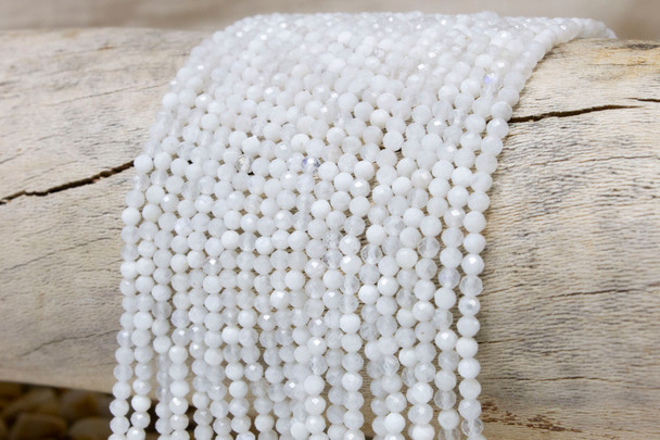 Rainbow Moonstone A Grade Polished 3mm Faceted Round