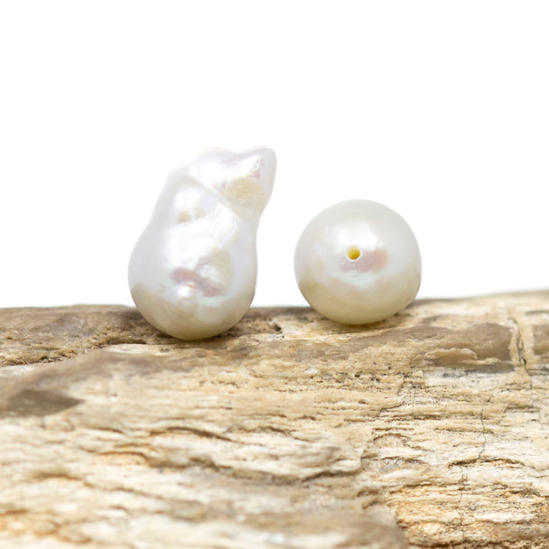 Freshwater Pearl Polished 8x15mm White Baroque