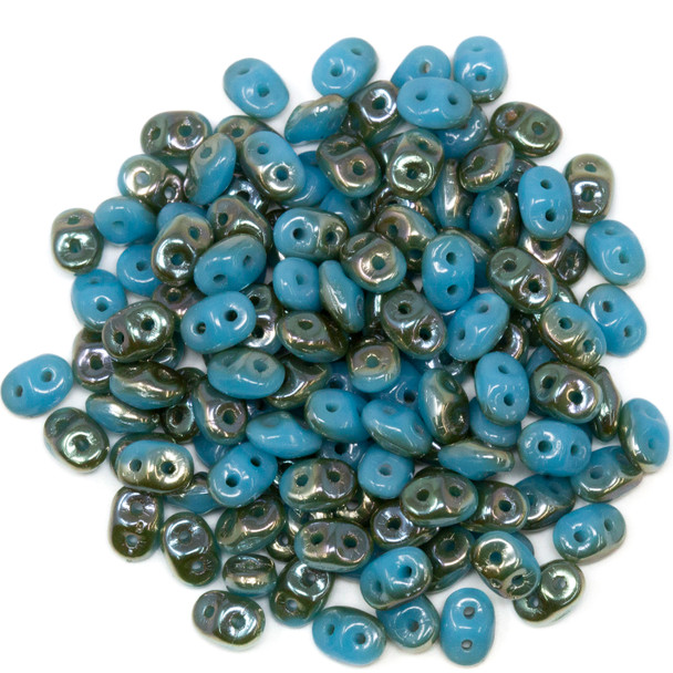 Matubo SuperDuo -- Turquoise Blue Celsian