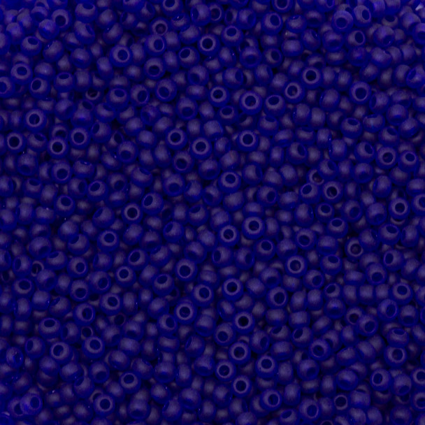 Size 11 Czech Seed Beads -- 140m Cobalt Matte