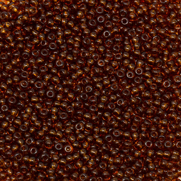 Size 11 Czech Seed Beads --91 Smoke Topaz
