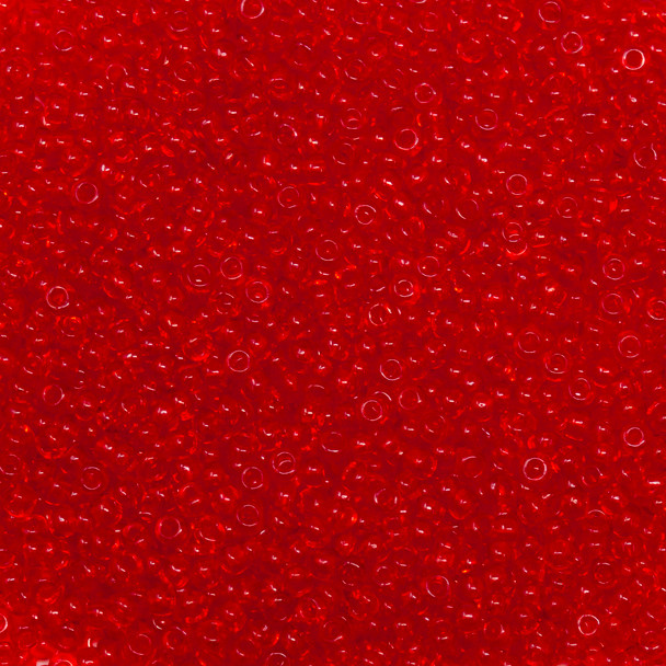 Size 11 Czech Seed Beads -- 143 Light Scarlet