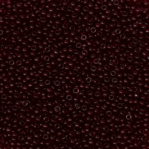 Size 11 Czech Seed Beads -- 74 Garnet