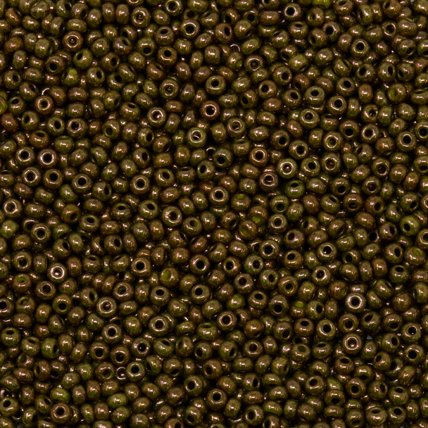 Size 11 Czech Seed Beads -- 1299 New Brown Glow
