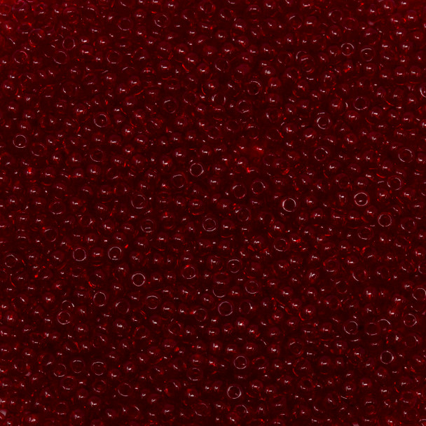 Size 11 Czech Seed Beads -- 129 Dark Ruby