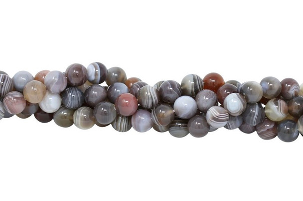 Botswana Agate Polished 10mm Round