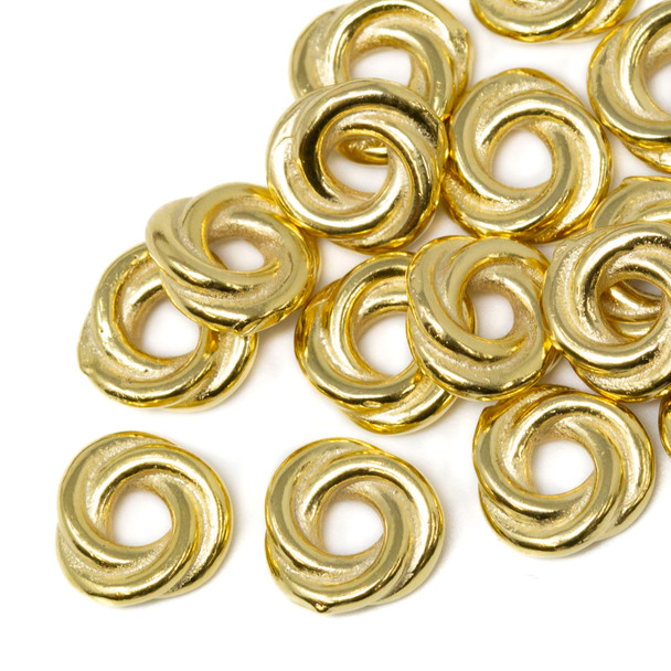 Gold Plated 8mm Knot Spacer