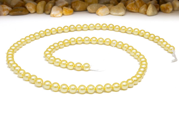 South Sea Shell Pearl Golden 4mm Round