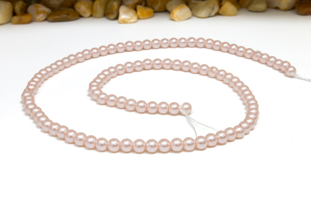 South Sea Shell Pearl Pastel Pink 4mm Round
