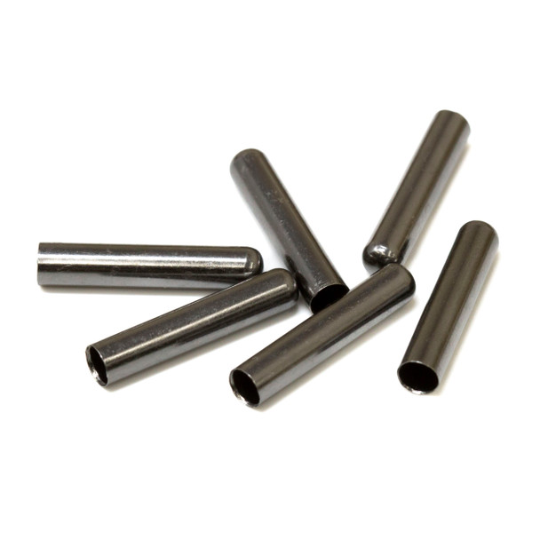 Gunmetal Plated 3.5mm Cord Ends 20x4mm - 6 Pieces