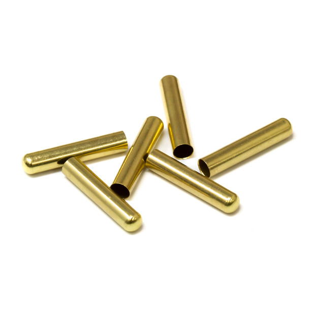 Gold Plated 3.5mm Cord Ends 20x4mm - 6 Pieces