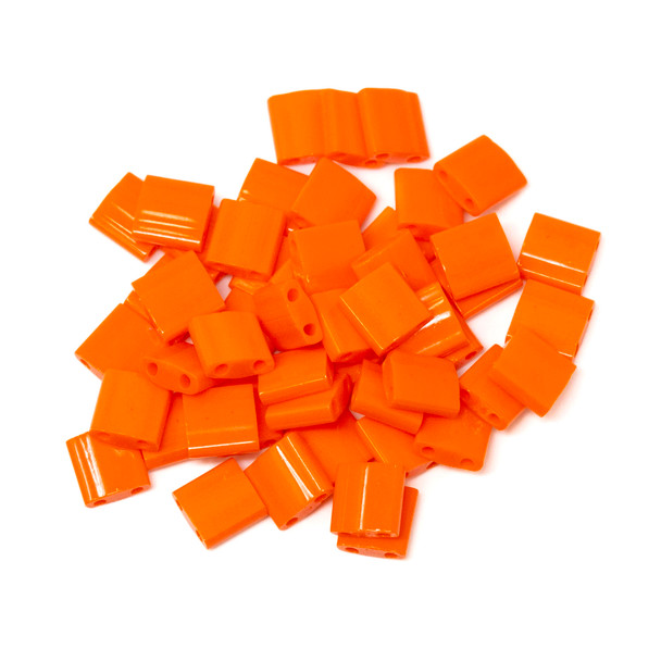 5mm Tila Beads -- 406 Opaque Orange