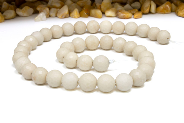 River Stone Jasper Polished 10mm Faceted Round