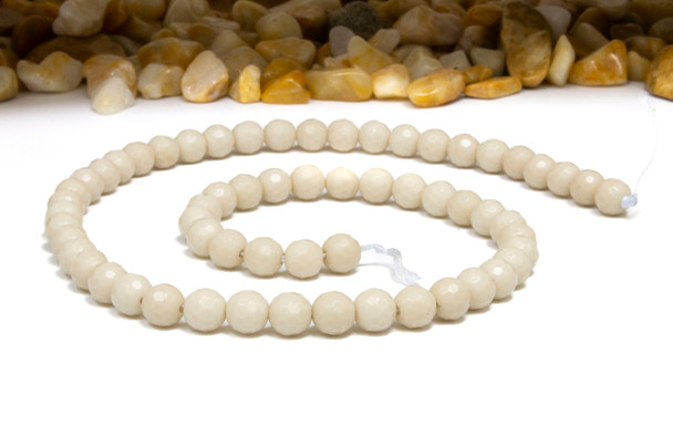 River Stone Jasper Polished 6mm Faceted Round