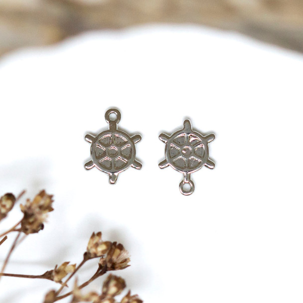 Silver Plated 7mm Helm Charm