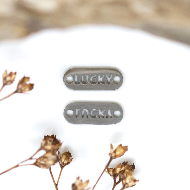 Stainless Steel 4x10mm LUCKY Bar Link