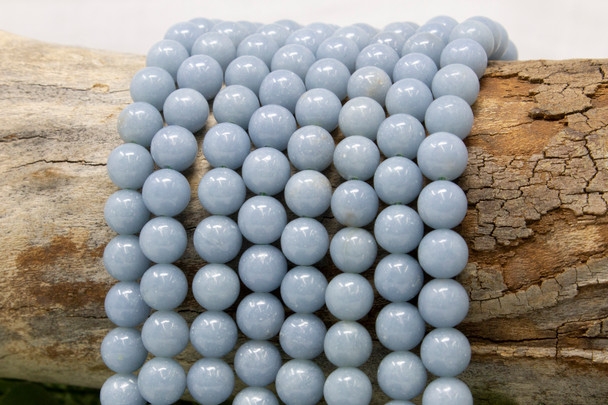 Blue Angelite Polished 8mm Round