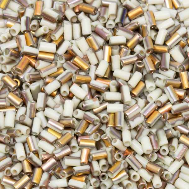 Toho 3mm Bugle Beads -- Apollo - Frosted Light Beige