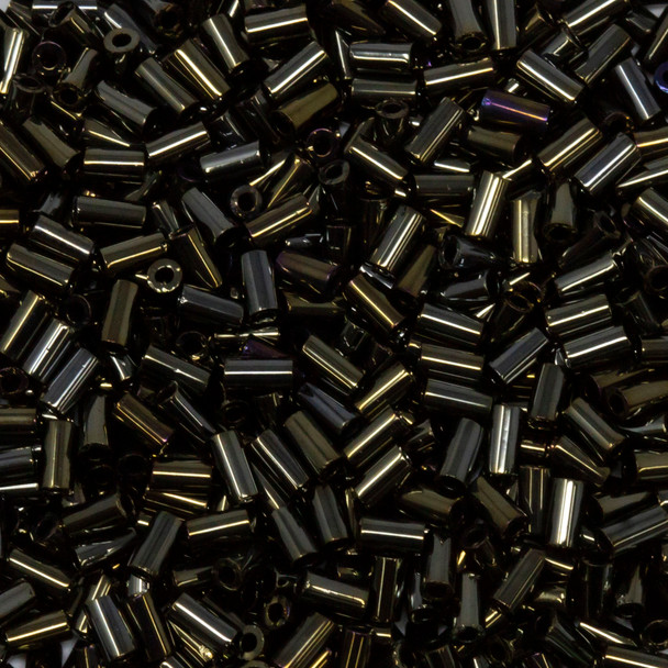 Toho 3mm Bugle Beads -- Metallic Iris brown