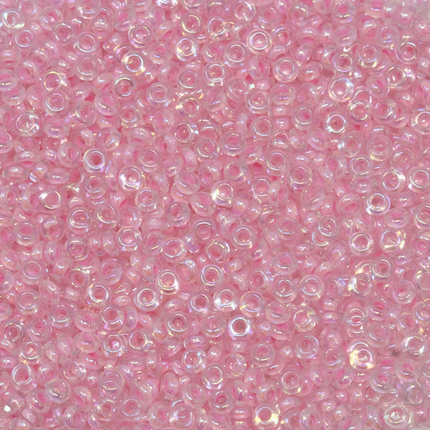 Size 11 Toho Demi Round Seed Beads -- Rainbow Crystal Bubble Gum