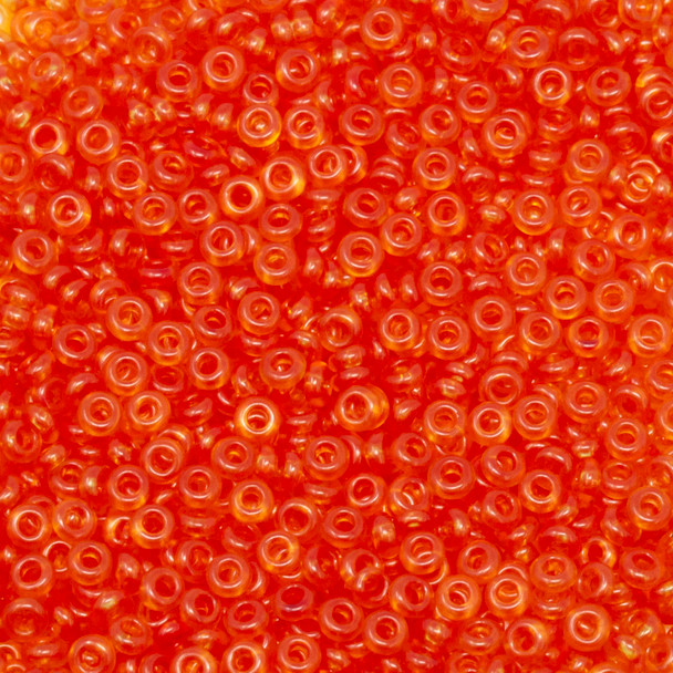 Size 11 Toho Demi Round Seed Beads -- Transparent Flame