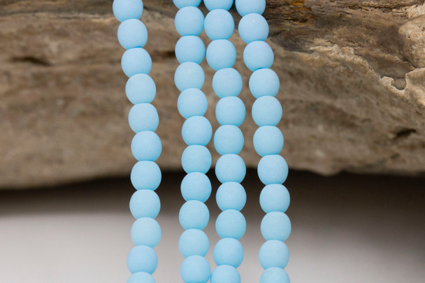Czech Glass 3mm Round -- Bondell Sky Blue
